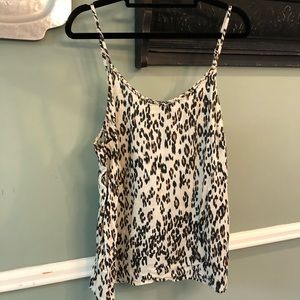 EUC Lucky Brand Leopard Tank sz M